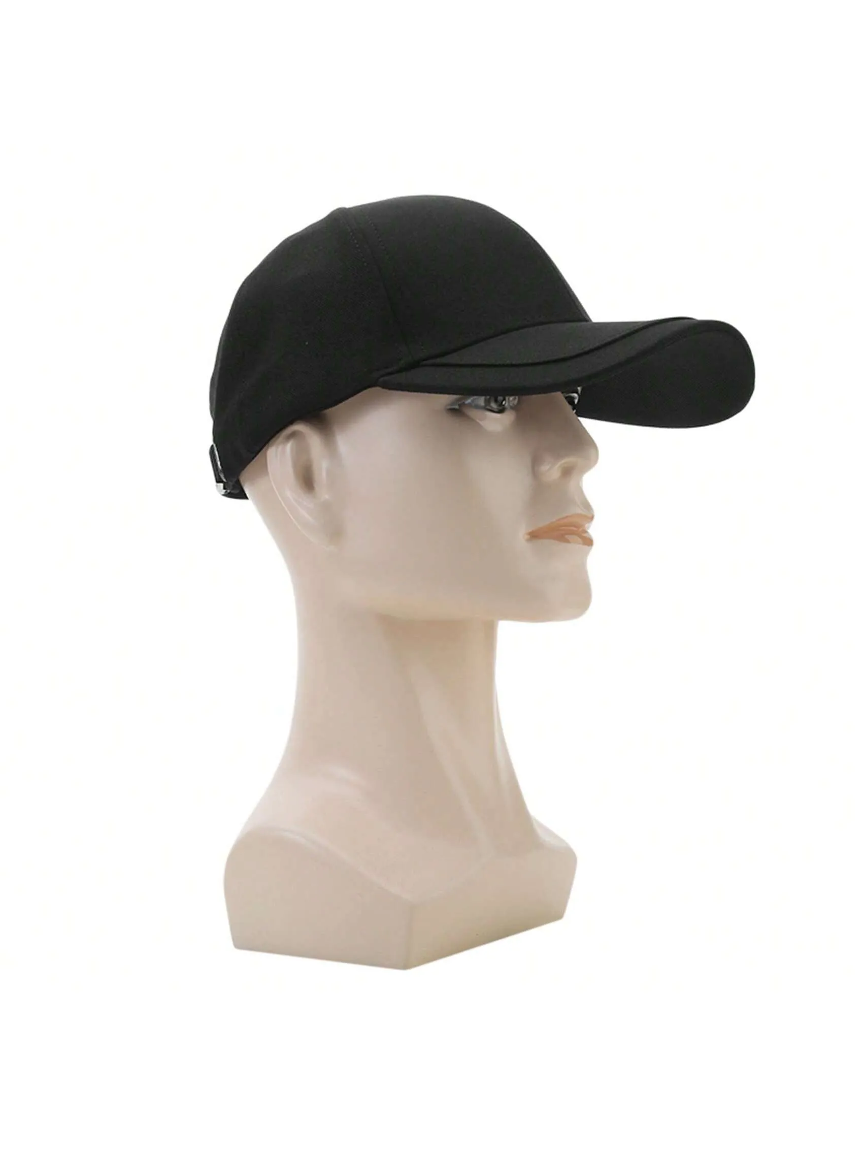 1pc Men's Fashionable Simple Casual Sunshade Curved Brim Baseball Cap, Suitable For Daily Wear