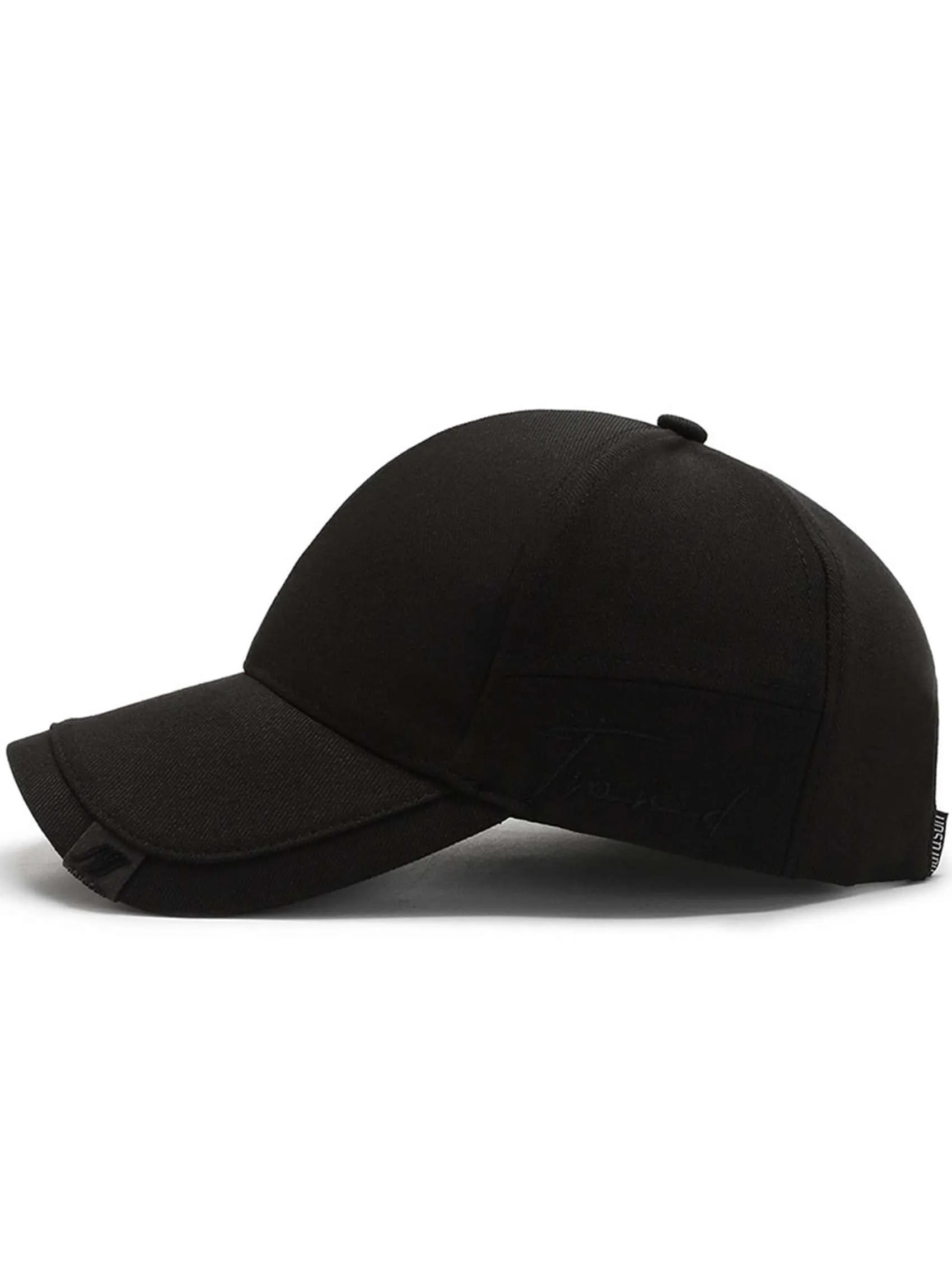 1pc Men's Fashionable Simple Casual Sunshade Curved Brim Baseball Cap, Suitable For Daily Wear