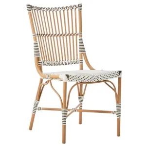 AluRattan™ Side Chair with Almond Colored Frame