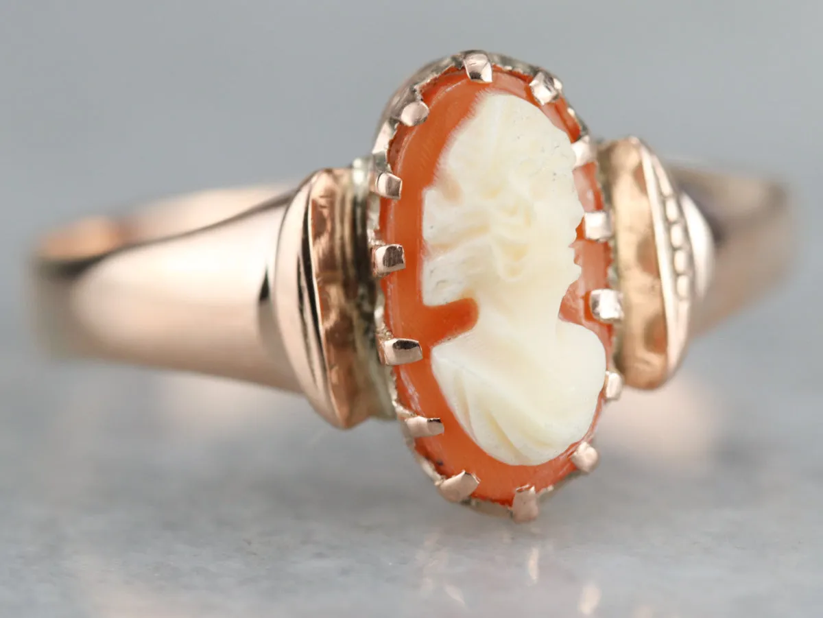 Antique Cameo Solitaire Ring