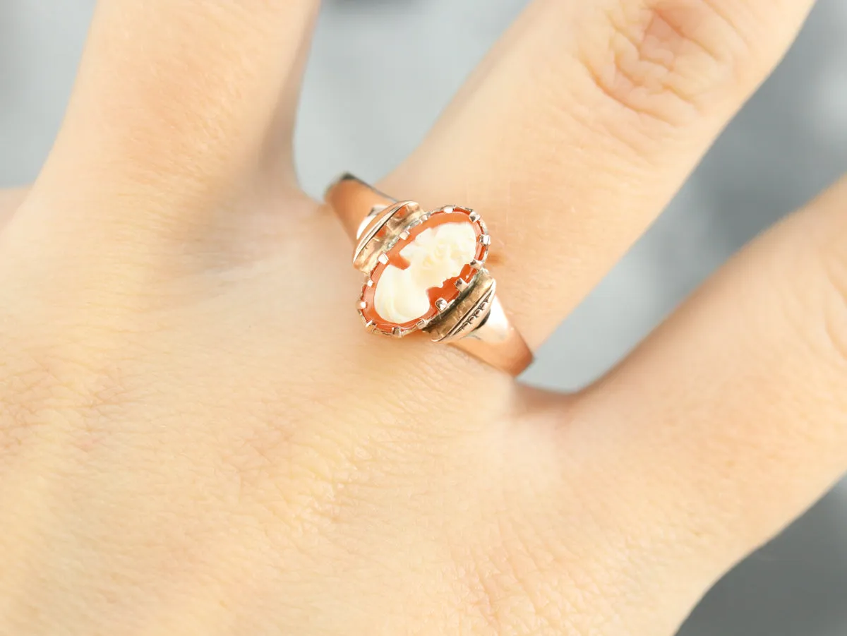 Antique Cameo Solitaire Ring