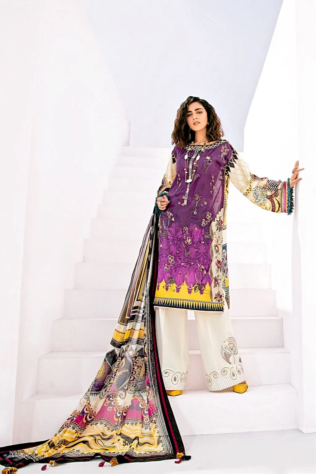 Baroque Fuchsia Lawn Collection  – RANG-E-BAHAR