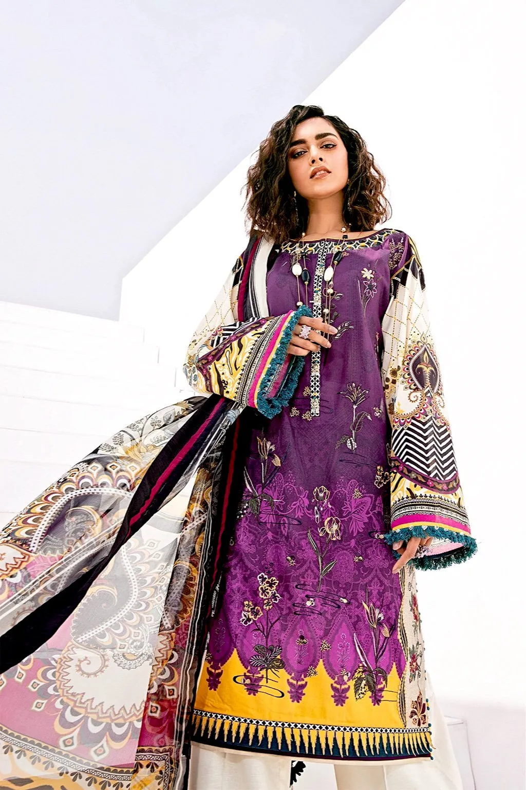 Baroque Fuchsia Lawn Collection  – RANG-E-BAHAR