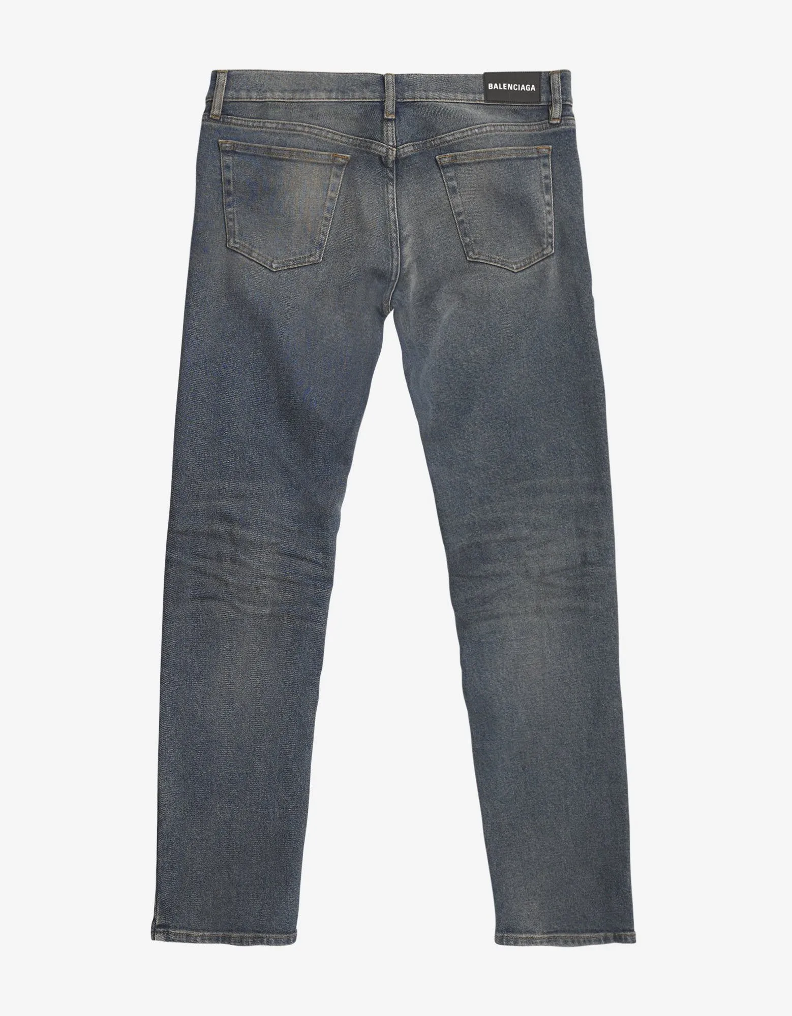 Blue Stonewash Slim Jeans