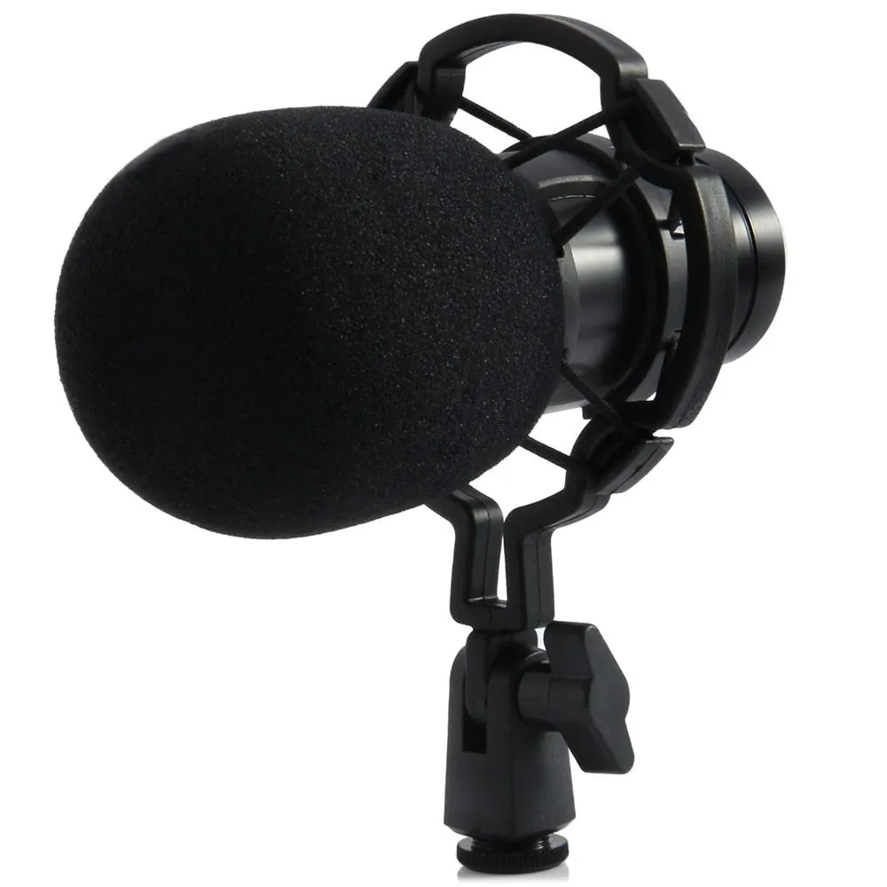 BM-800 Condenser Sound Recording Microphone with Shock Mount for Radio Braodcasting