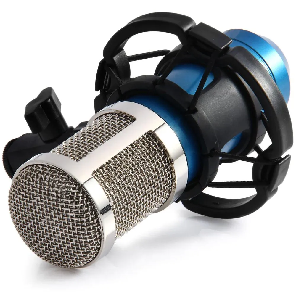 BM-800 Condenser Sound Recording Microphone with Shock Mount for Radio Braodcasting