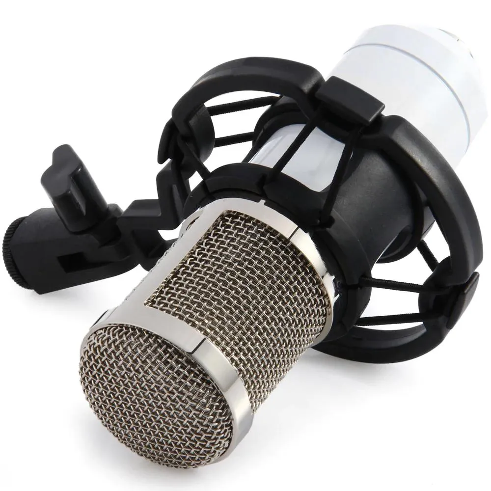 BM-800 Condenser Sound Recording Microphone with Shock Mount for Radio Braodcasting