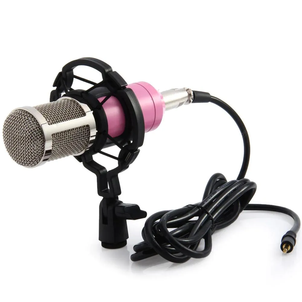 BM-800 Condenser Sound Recording Microphone with Shock Mount for Radio Braodcasting