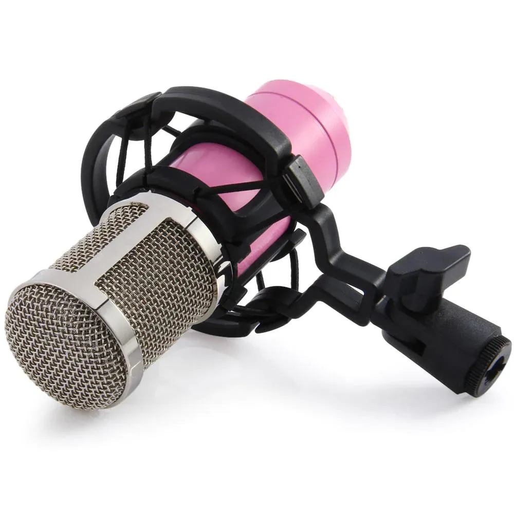 BM-800 Condenser Sound Recording Microphone with Shock Mount for Radio Braodcasting