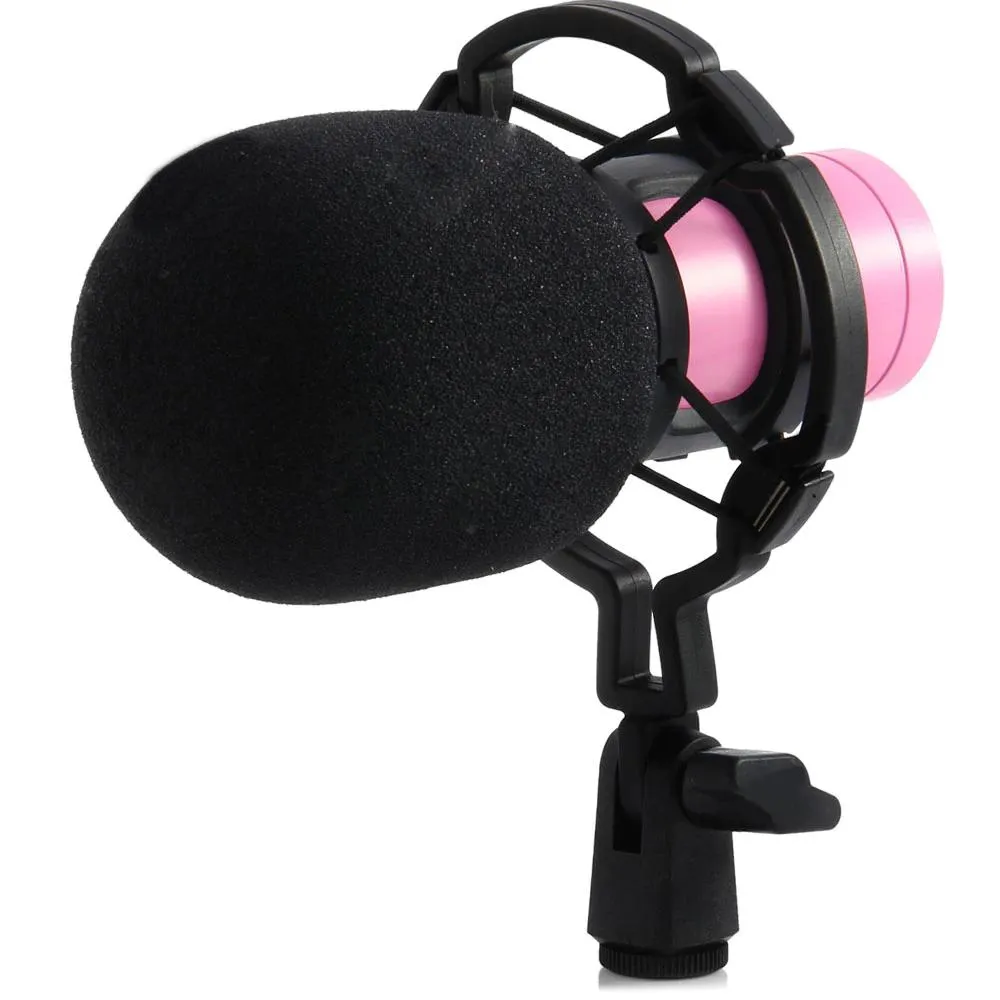 BM-800 Condenser Sound Recording Microphone with Shock Mount for Radio Braodcasting