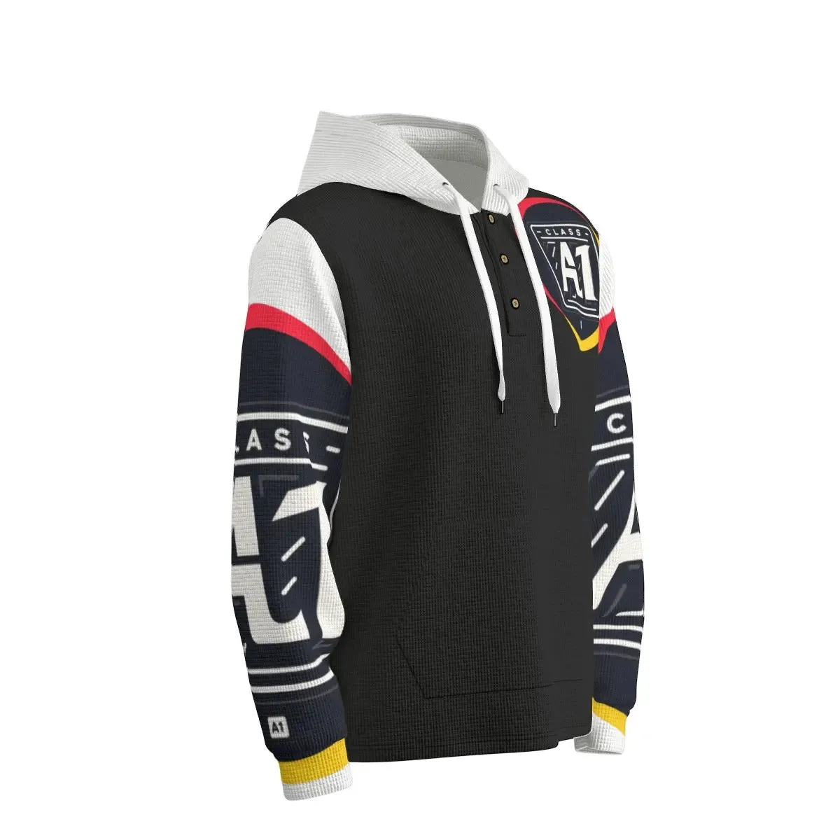 ClassA1 Men's Half Button Hoodie