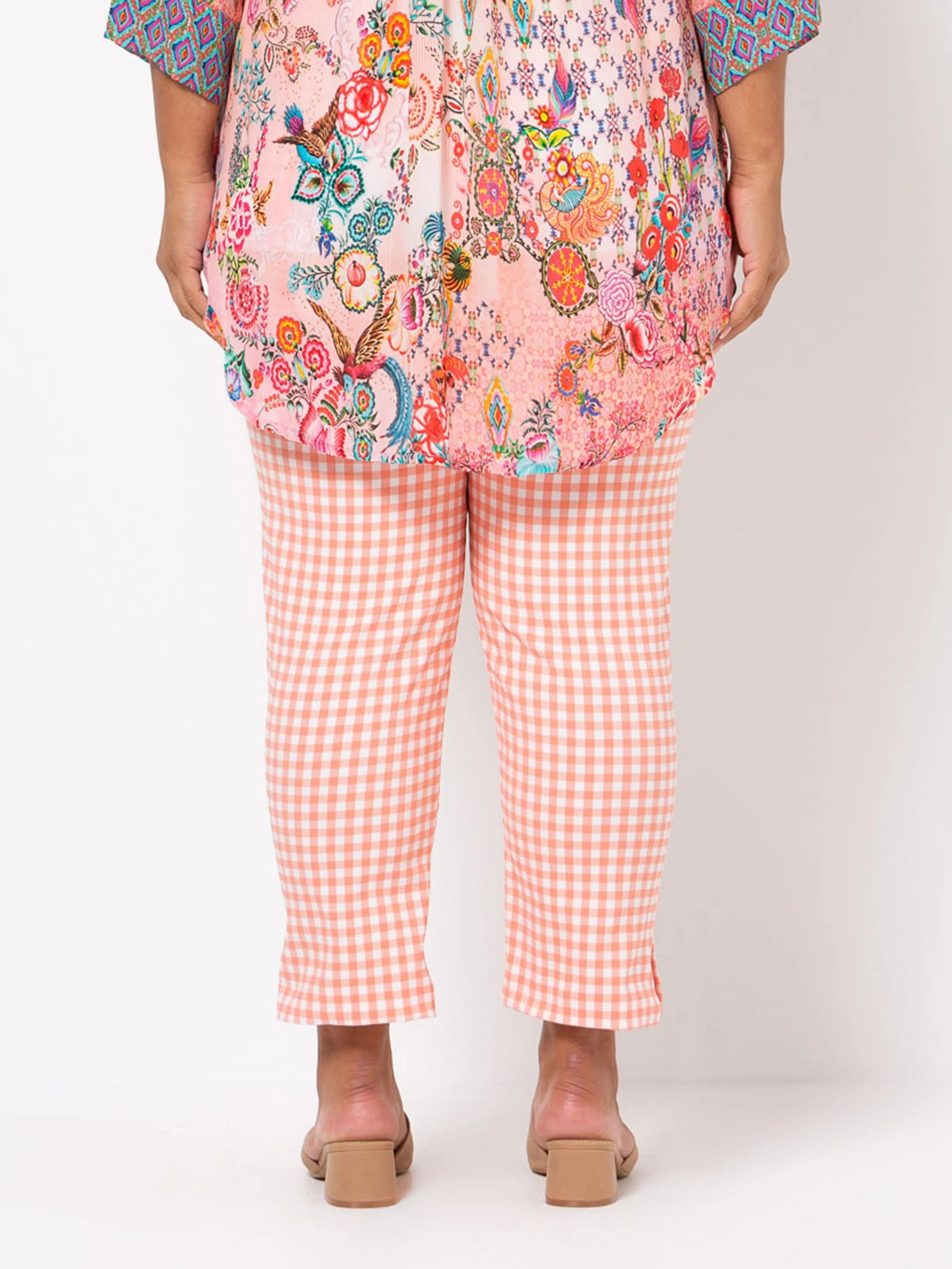 Coral Jack Gingham Pant