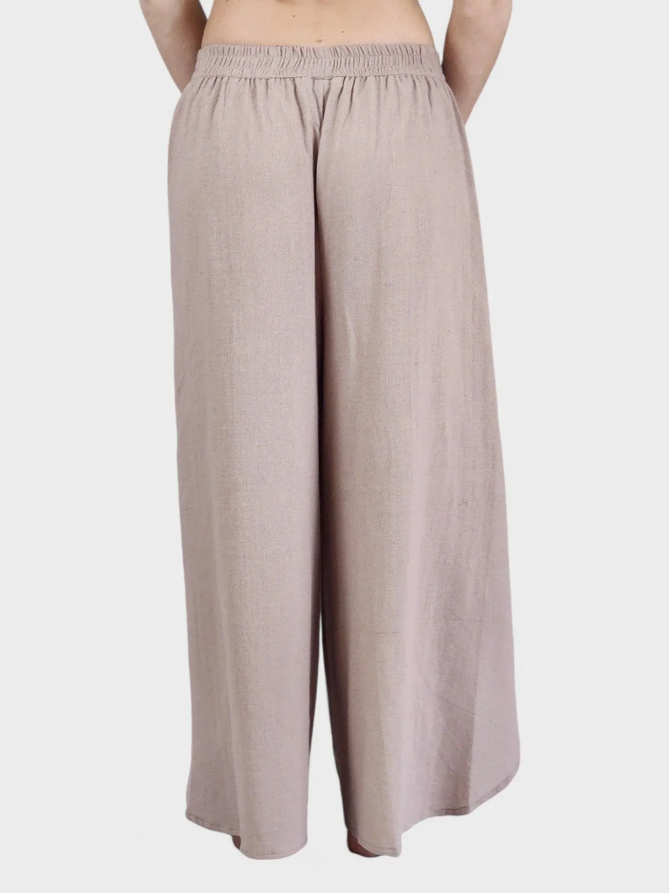 Dusty Rose Jute Fly Away Trousers