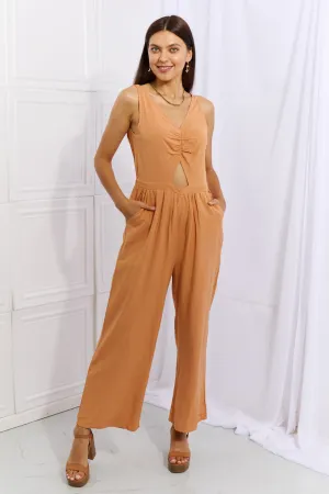 Feels Right Cut Out Detail Wide Leg Jumpsuit