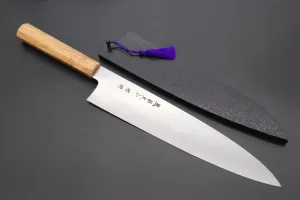 Fu-Rin-Ka-Zan YUTAKA 豊佳 Series R-2 Edition FR2YP-11 Wa Gyuto 270mm (10.6 Inch, Octagonal Olivewood Handle)