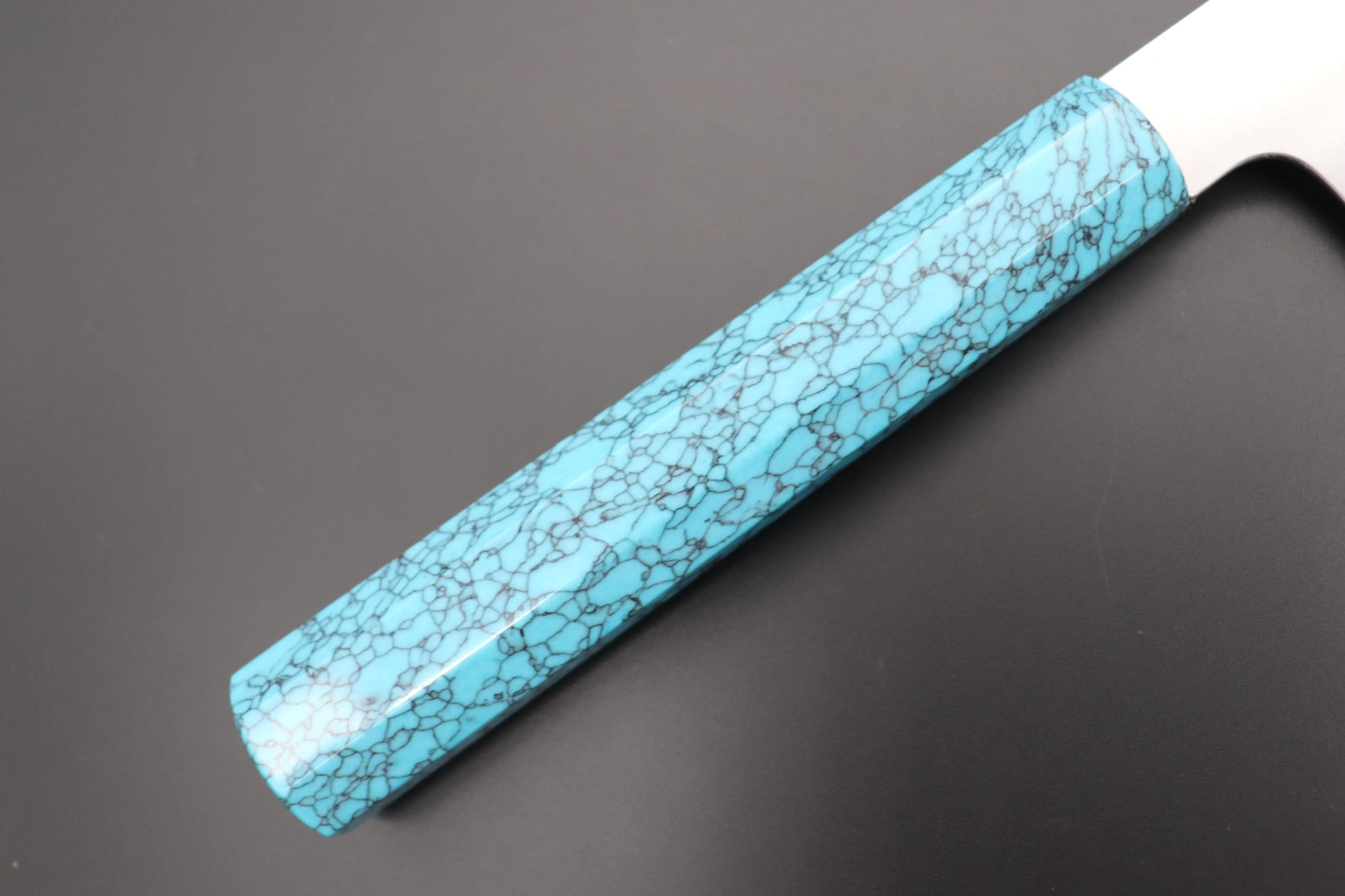 Fu-Rin-Ka-Zan YUTAKA 豊佳 Series R-2 Edition FR2YP-4 Wa Gyuto 270mm (10.6 Inch, Octagonal Turquoise Composite Stone Handle)