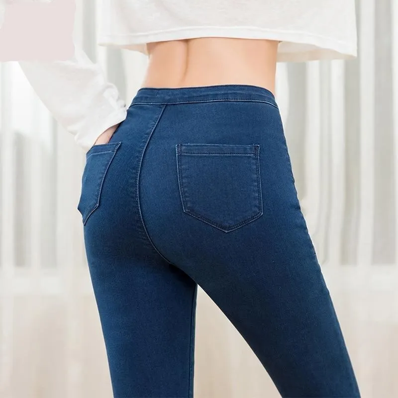 High Waist Full Length Jeans