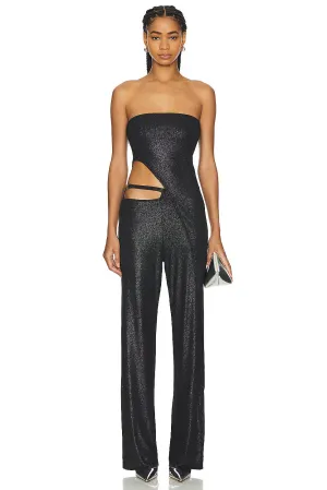 Lama Jouni Buckle Low Waist Pants Shimmer