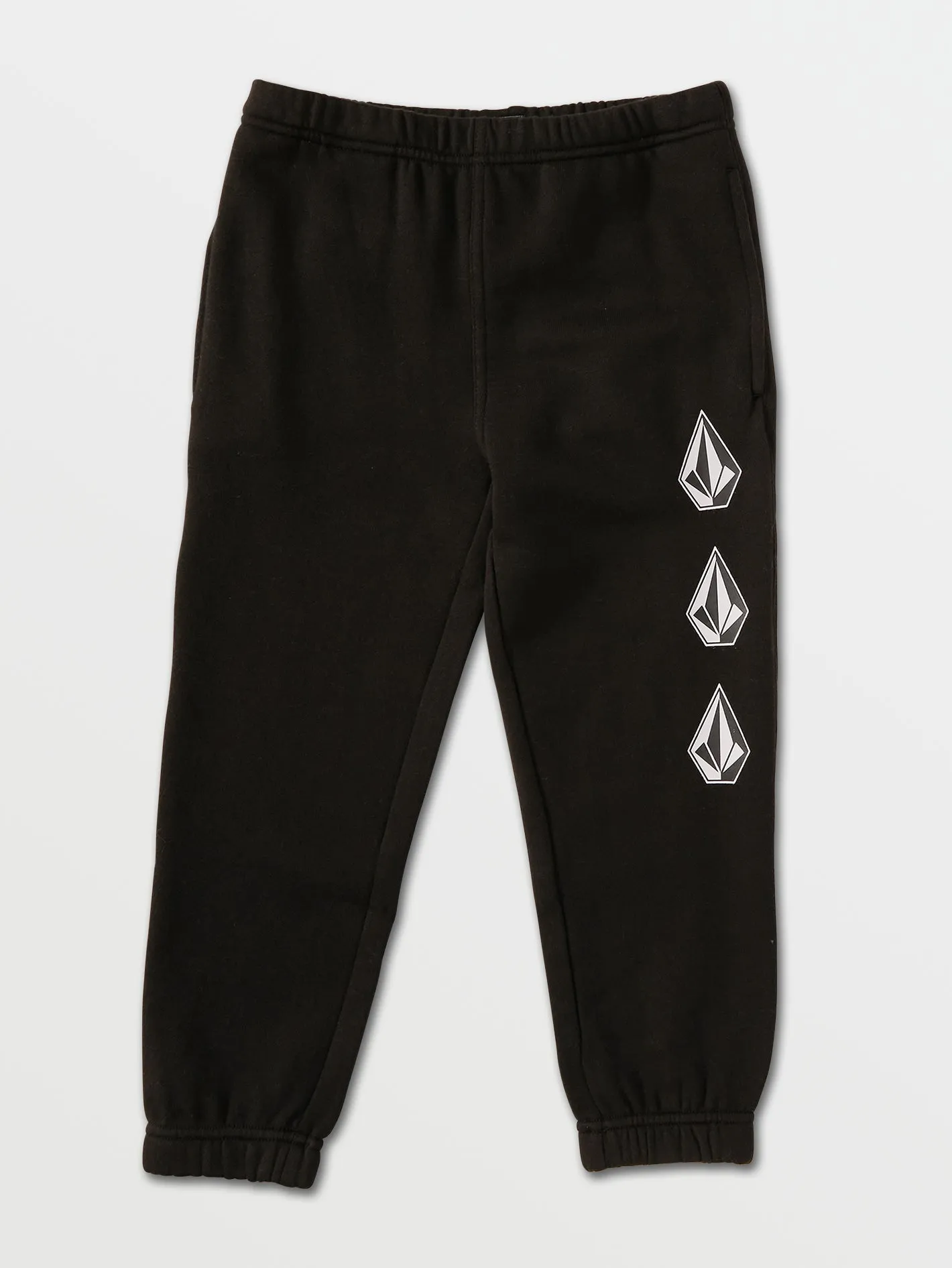 Little Boys Iconic Stone Fleece Pants - Black