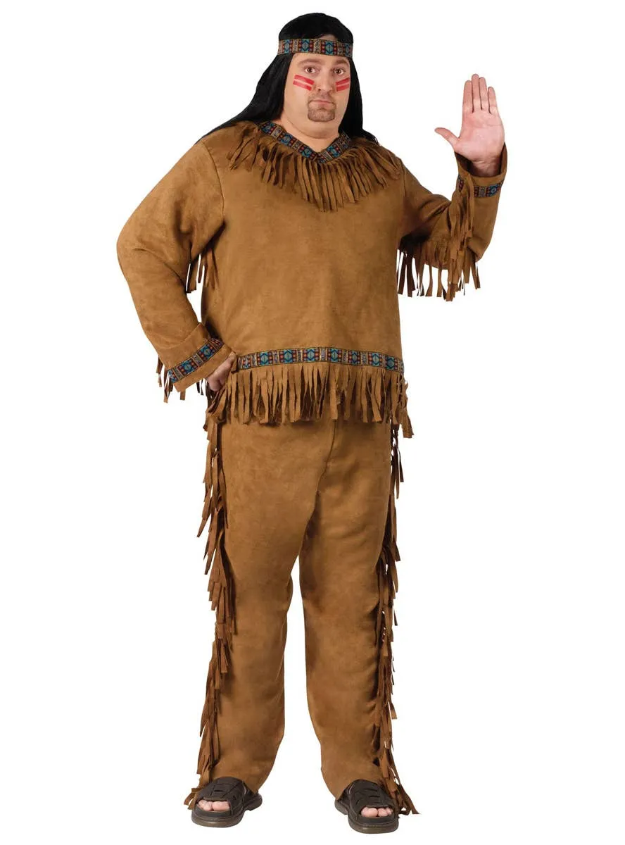 Native American Indian Mens Plus Size Costume