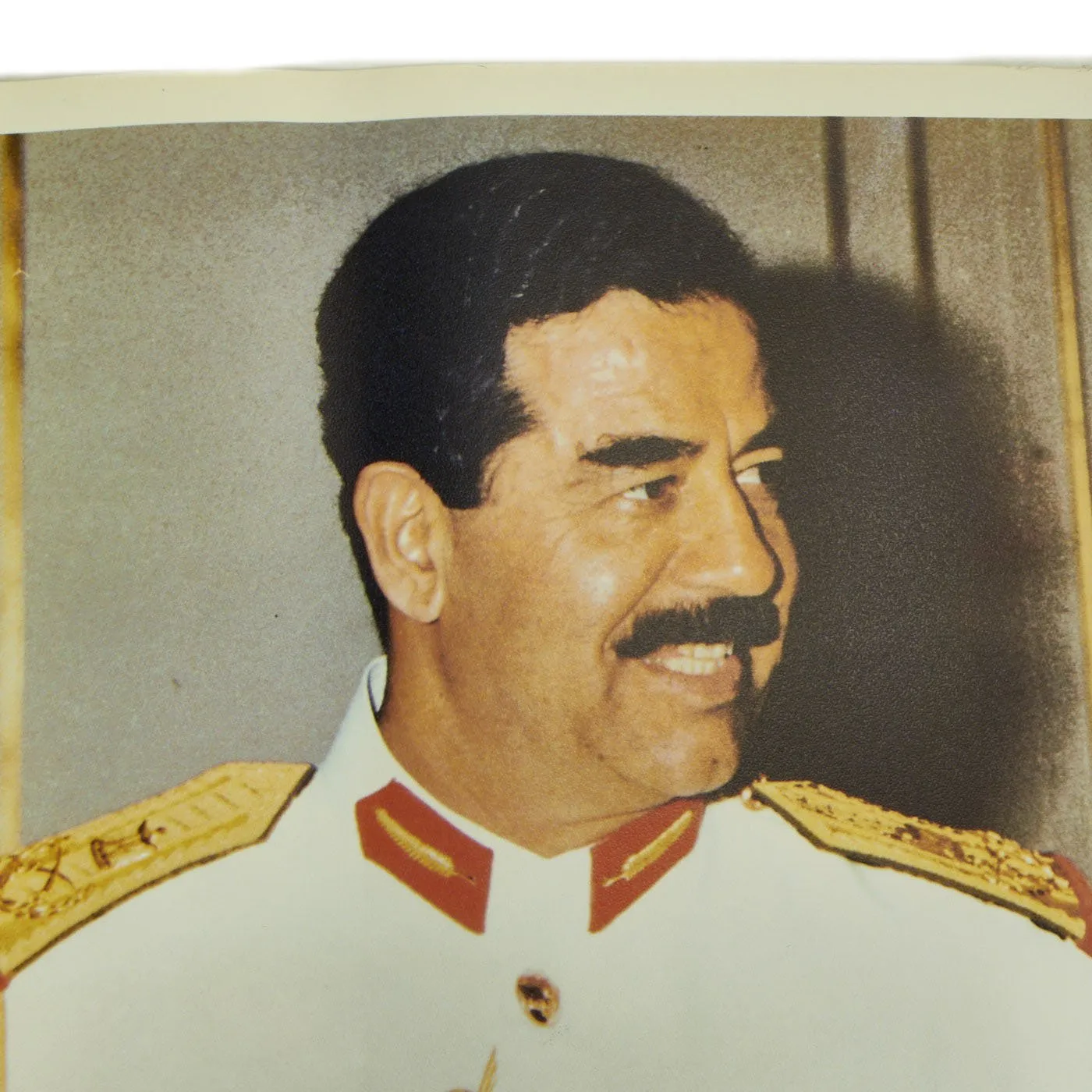 Original Desert Storm 1991 Captured Saddam Hussein Iraqi Propaganda Poster -  27” x 19.5”