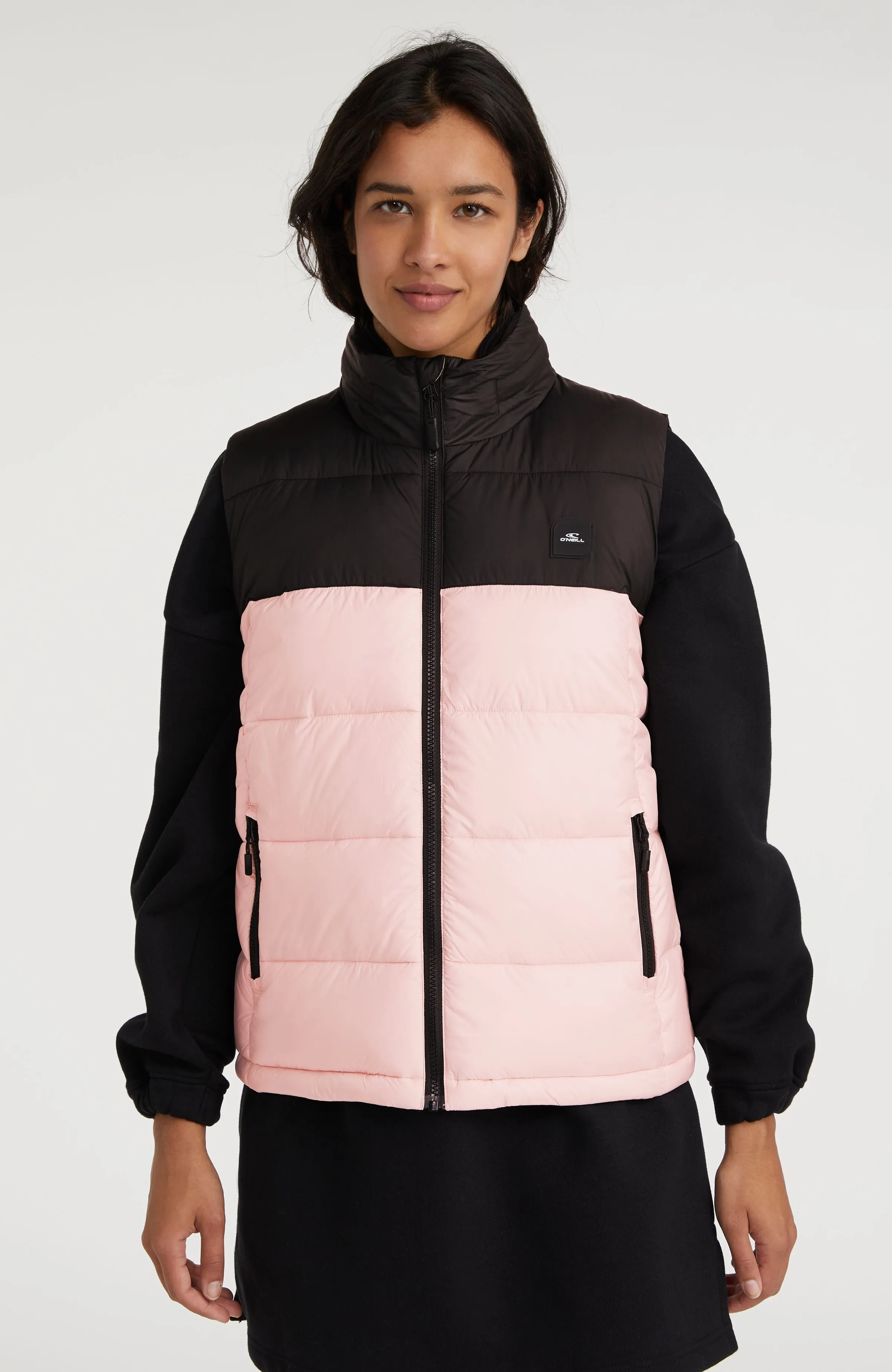 O'Riginals Puffer Vest | Peach Whip Colour Block