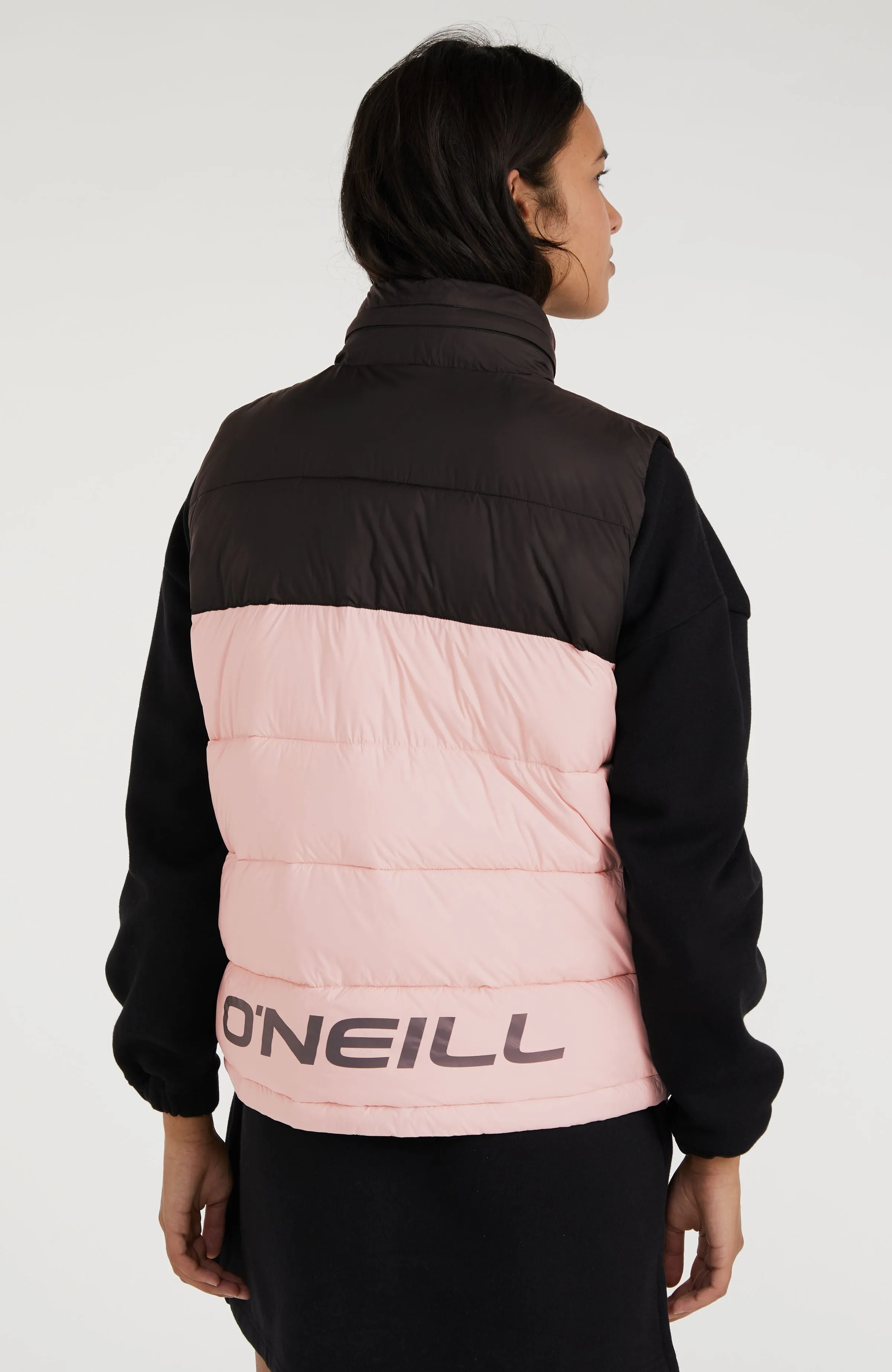 O'Riginals Puffer Vest | Peach Whip Colour Block