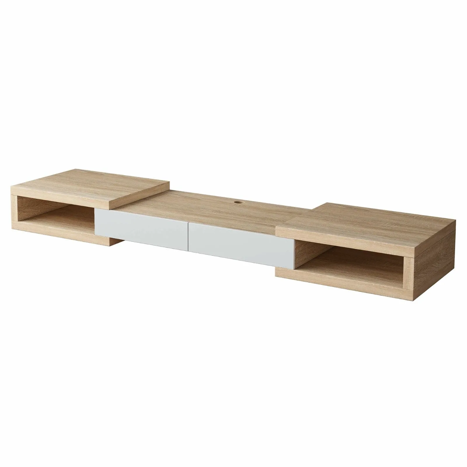 Split Expandable TV Cabinet 250cm Light Oak by Tauris™