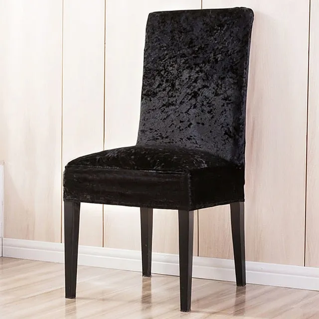 Stretchable Solid Dining Chair Slipcover