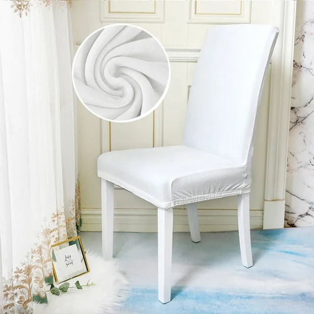 Stretchable Solid Dining Chair Slipcover