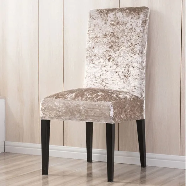 Stretchable Solid Dining Chair Slipcover