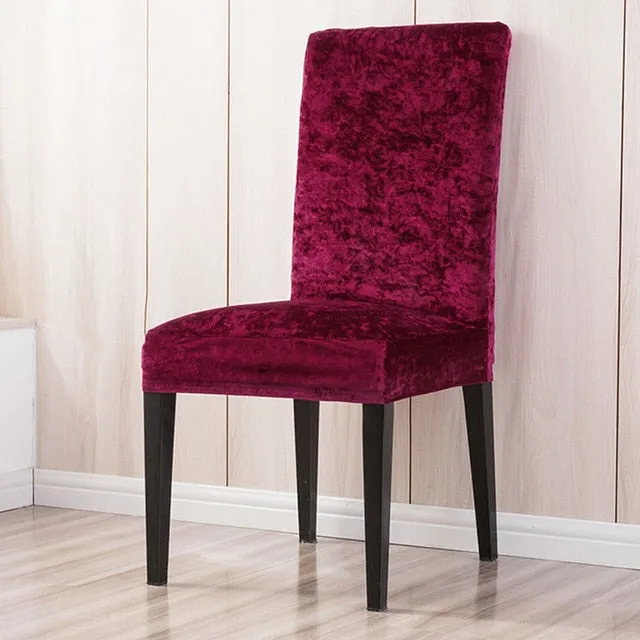 Stretchable Solid Dining Chair Slipcover